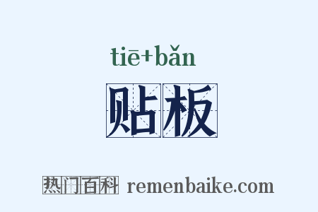 贴板是什么意思的图片